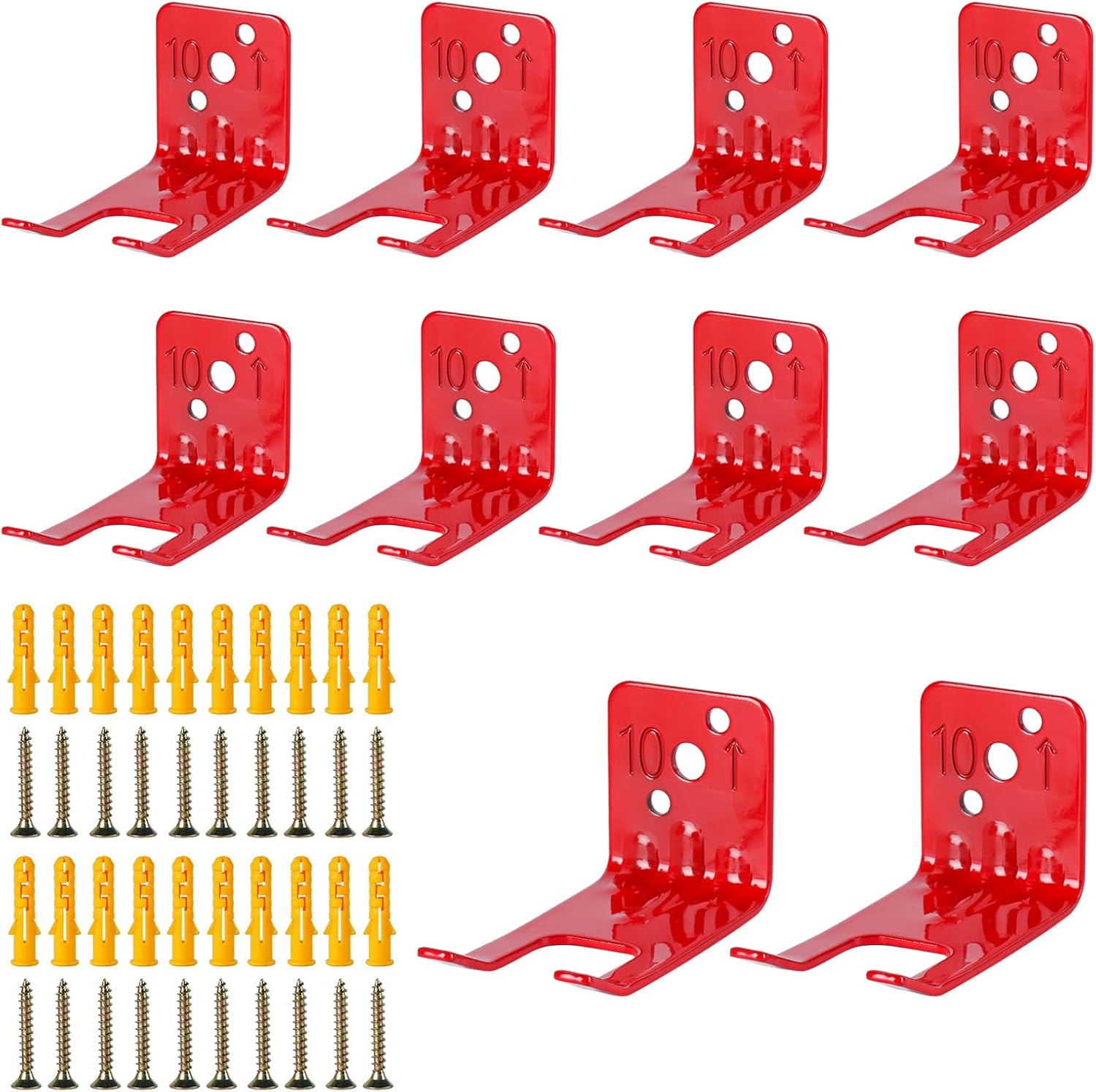 Fire Extinguisher Mounts & Brackets,4 Pack Fire Extinguisher Brackets and Holders, Fire Extinguisher Wall Hook Holder Hanger for 10 lb fire Extinguisher Mount
