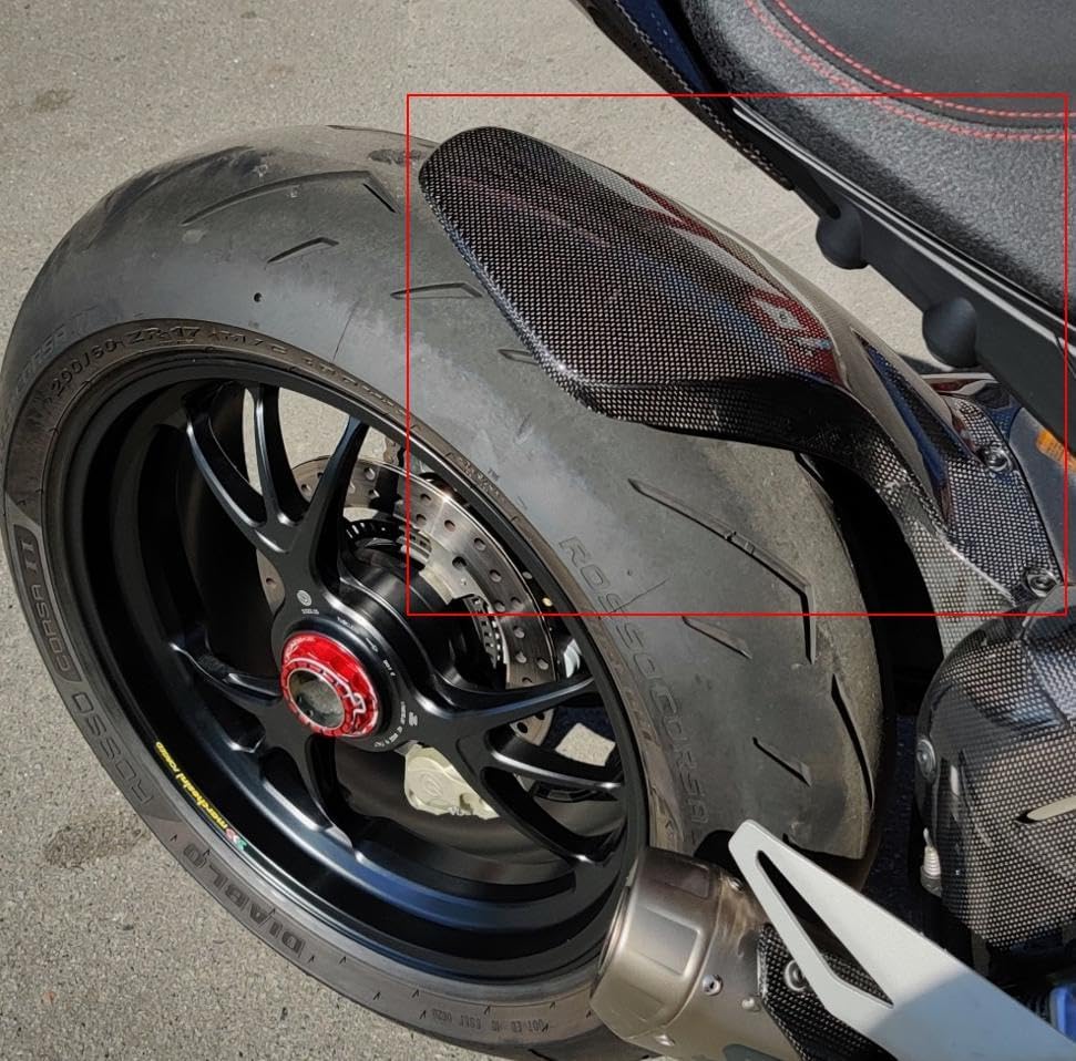 Miniatura 6 de Guardabarros trasero para motocicleta de fibra de carbono, guardabarros trasero para Ducati Panigale V4  V4S  V4R, para piezas de fibra de carbono