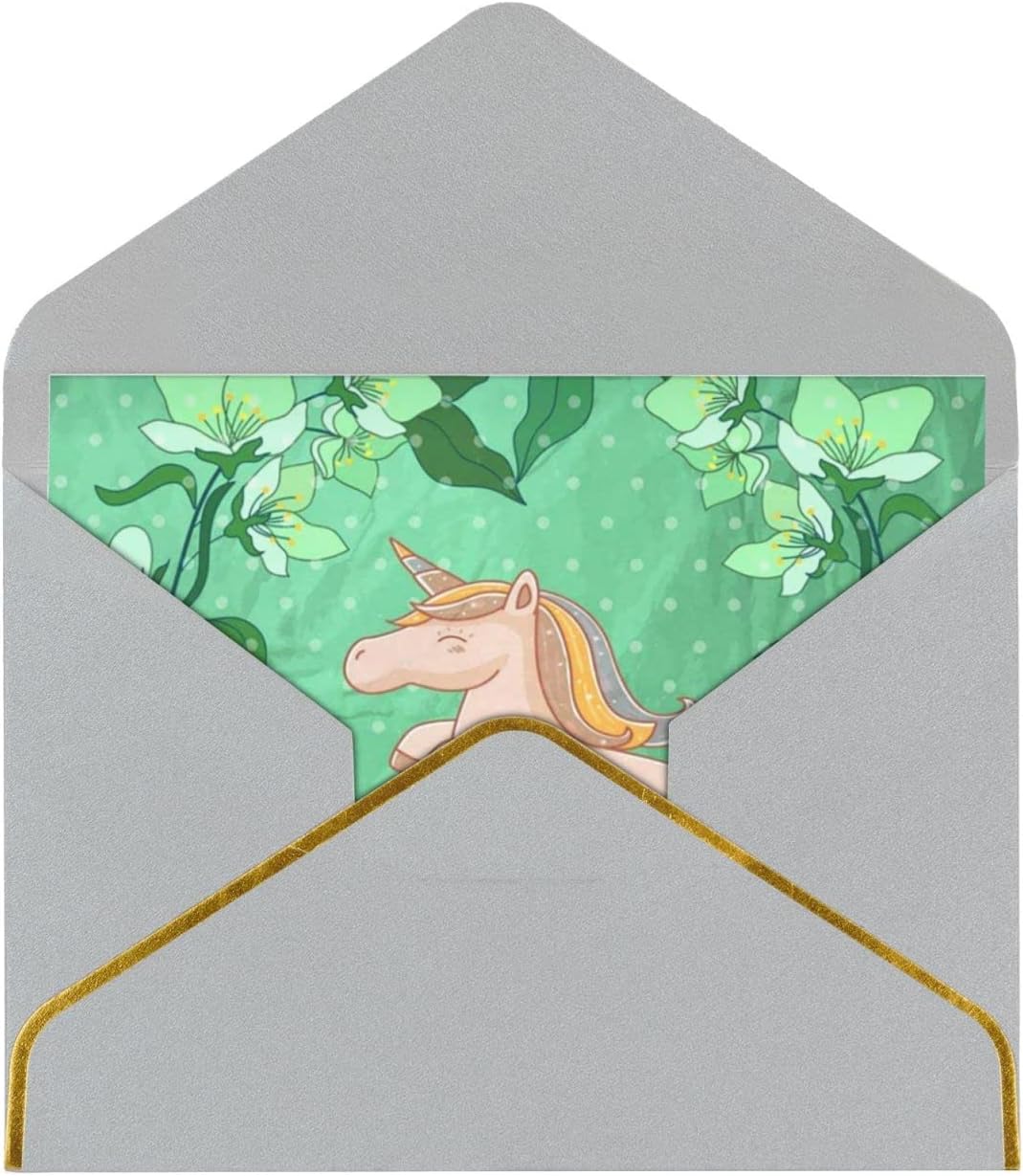 5色展開 メッセージカード 感謝カード アンティーク調 招待状 封筒シール付き 高級 お祝い手紙 お礼状用 サンキューカード 封筒付き 手紙 ユニコーン 記念日 おしゃれ 挨拶状 ビジネス プレゼント 金縁 職場 レターセット 便箋 グリーティングカード 結婚式 ミニ 馬