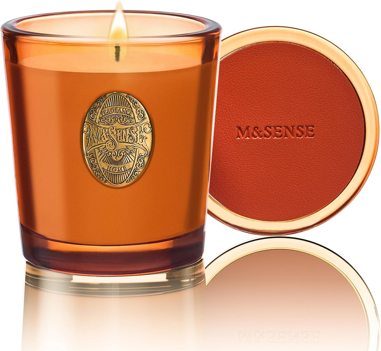 M&SENSE Duftkerze Candle,Duftkerzen im Glas Natürliche Soja-Kerze,55 Stunden Brenndauer,Kerzengeschenke für Frauen & Männer,Geschenk Kerze