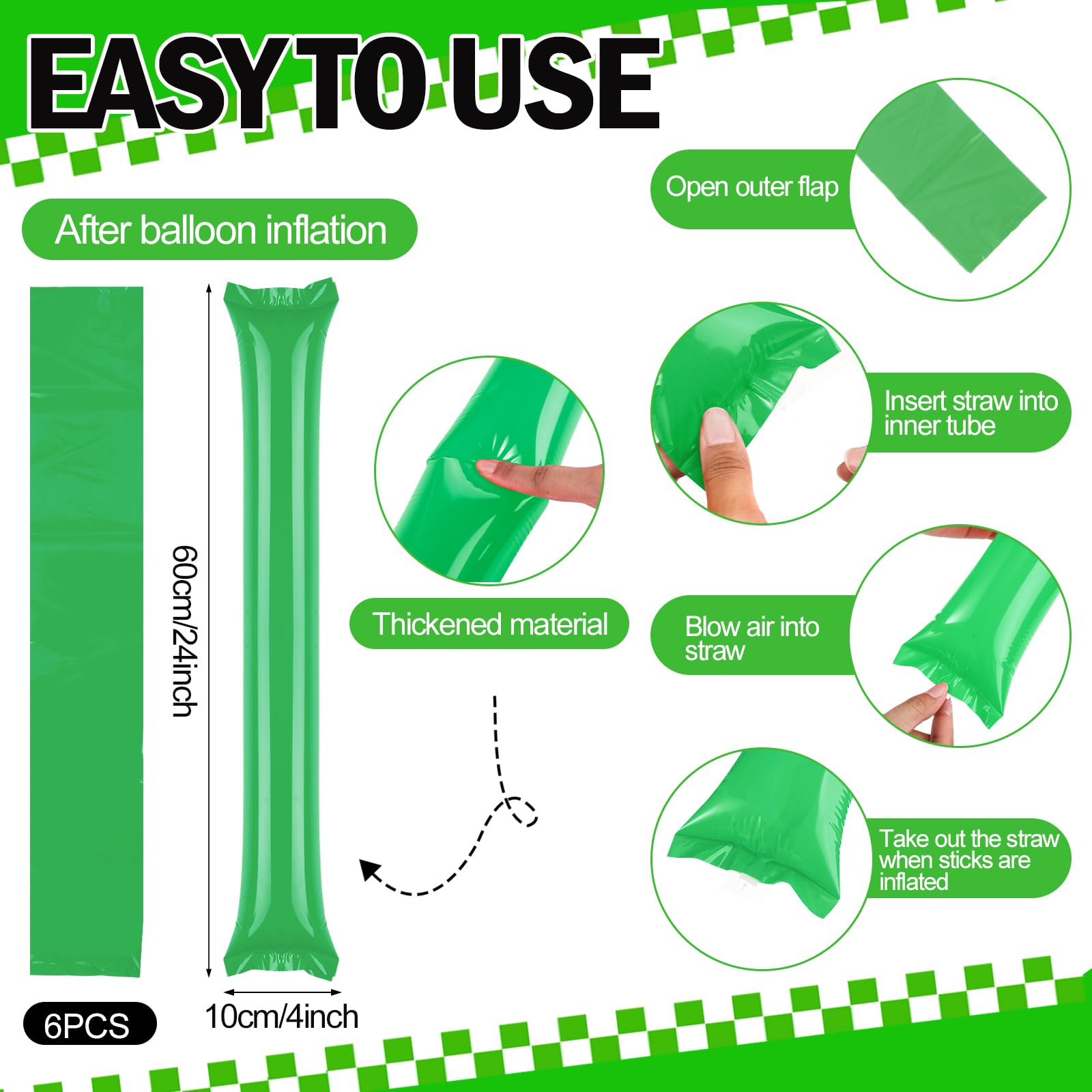 Soulchen Green 180 Pcs Team Spirit Day Accessori per Eventi