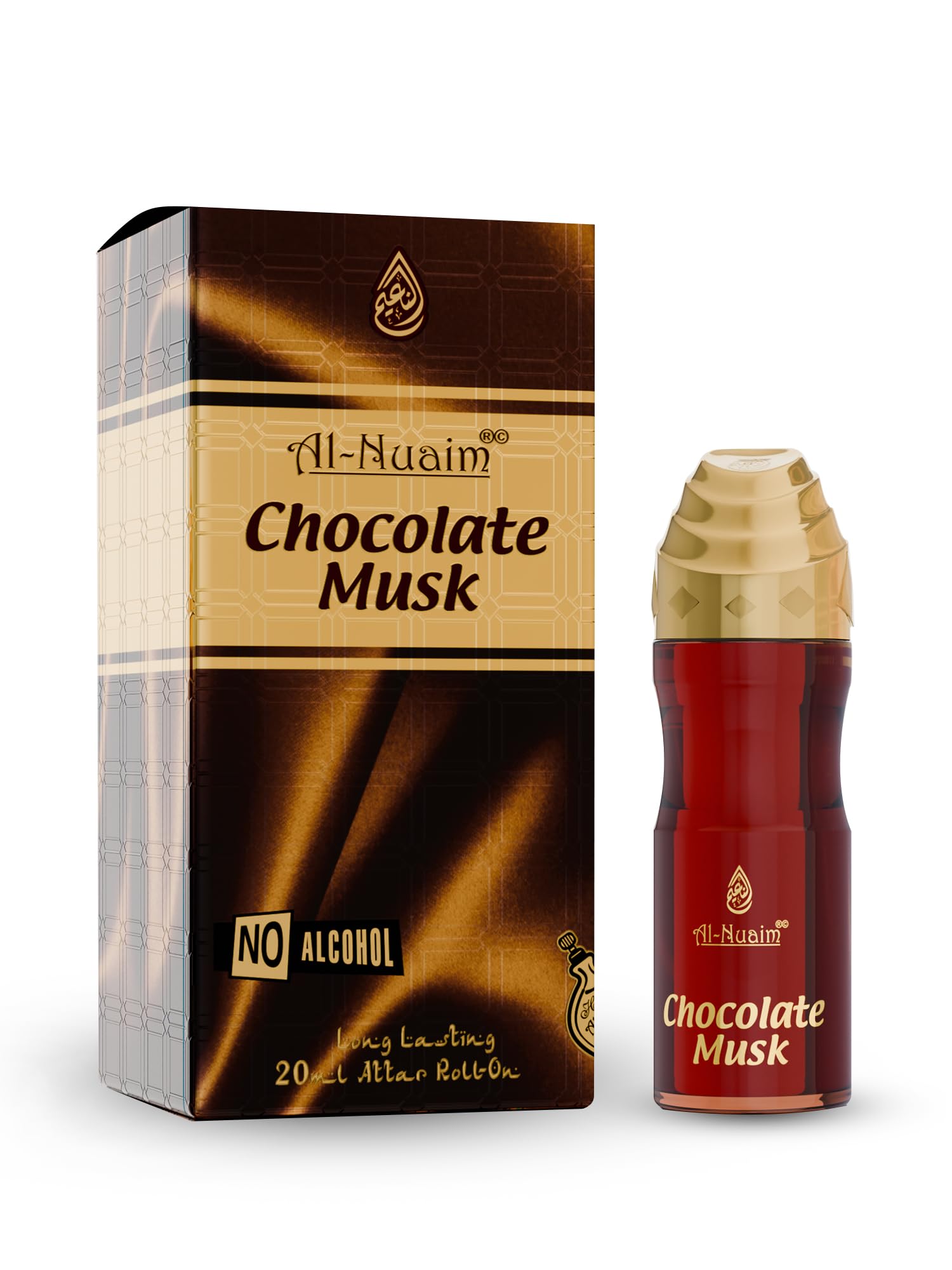 Al-Nuaim Chocolate Musk, 20ml Long Lasting Attar Roll On For Unisex