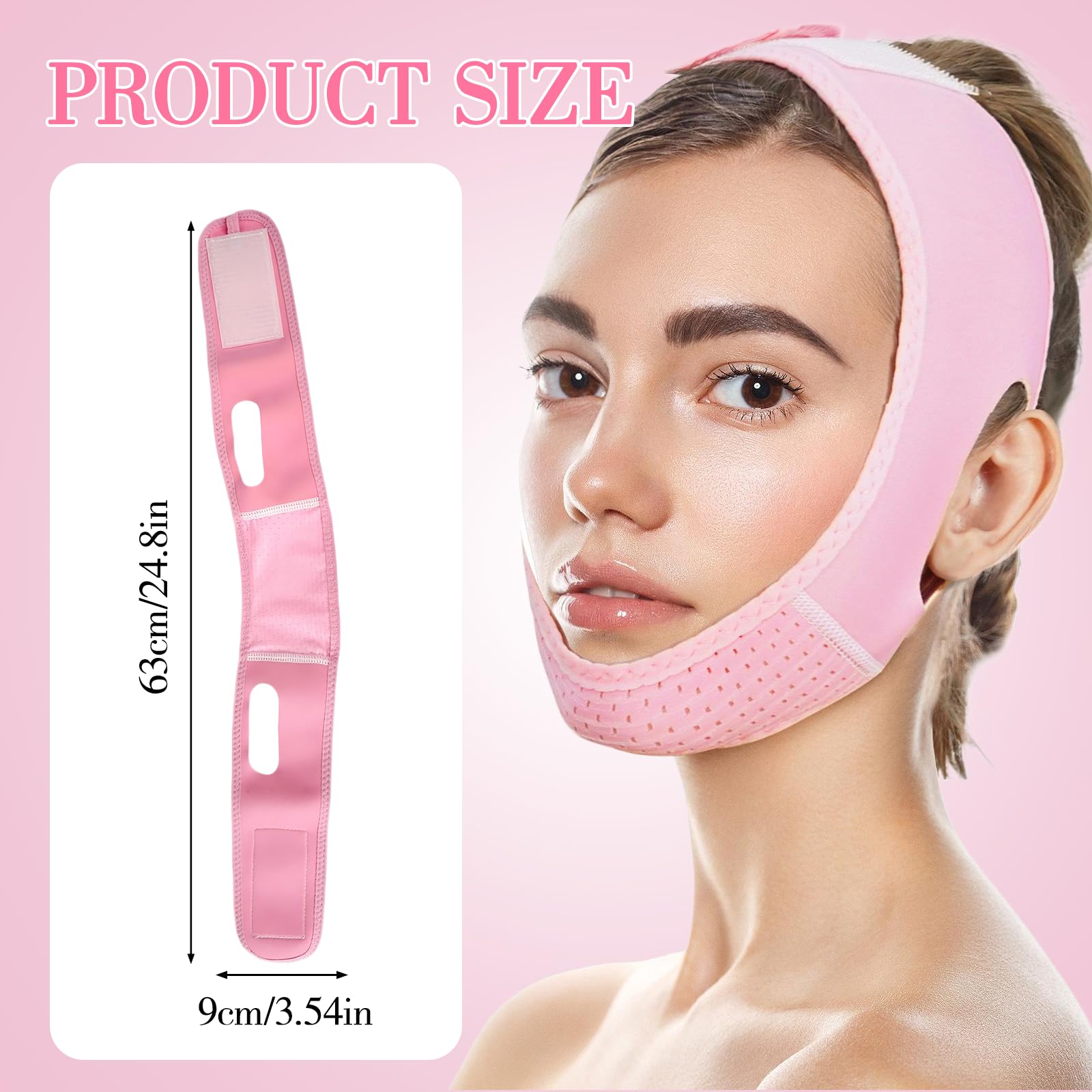 MáScara Lifting Facial Reutilizable,Reductor De Papada,V Line Lifting Mask,Para Papada,Para Jawline Y Doble MentóN Y MáScara Para Dormir,Efecto V-Line Y ReduccióN De Papada