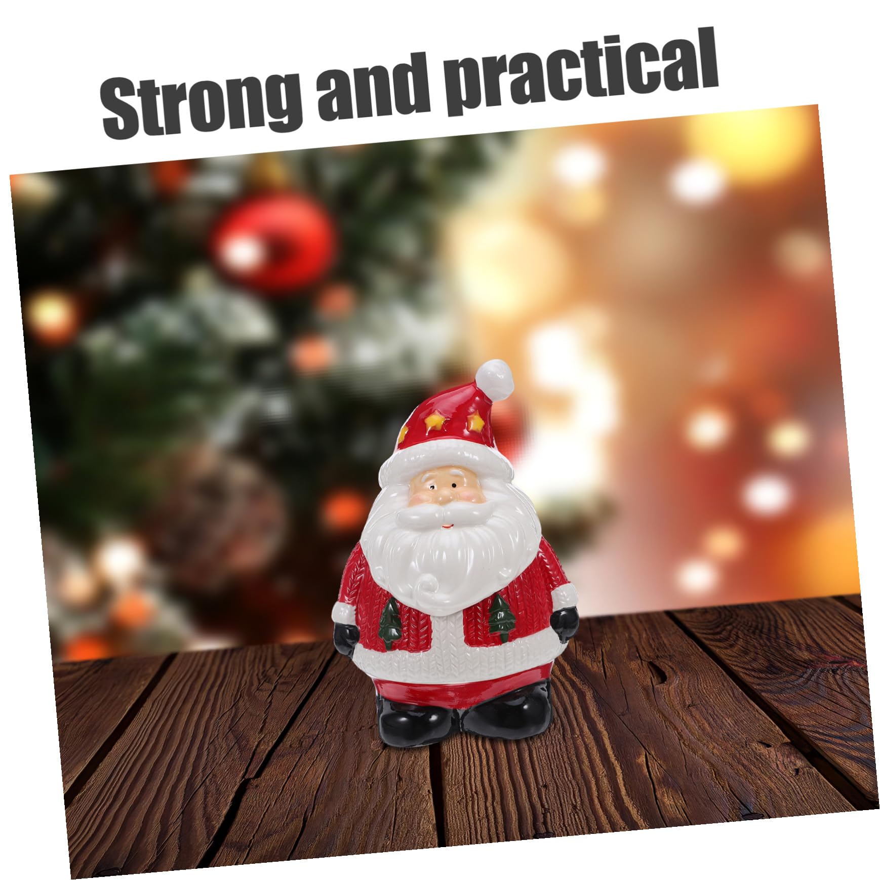 Zerodeko Keramik-keksdose Weihnachtsmann-förmig mit Deckel Luftdichte Vorratsdose für Snacks und Gebäck Dekorative Weihnachtsschüssel für Festliche Tischdekoration