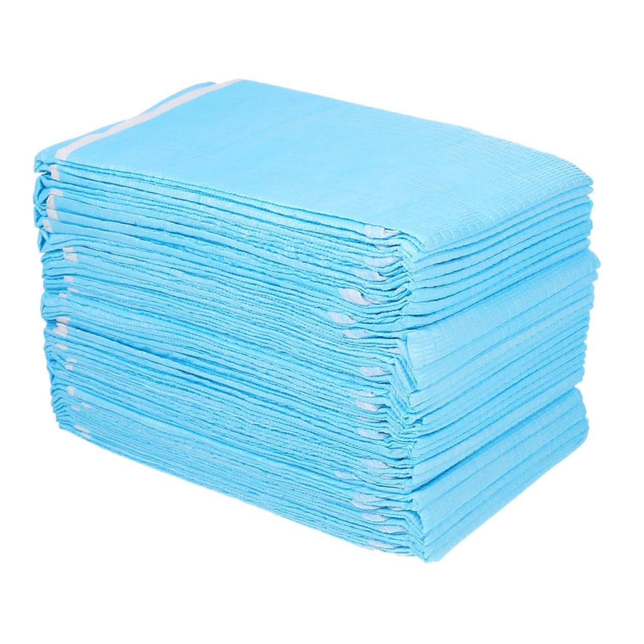 60 Pezzi Bavaglini Adulti Usa e Getta Impermeabili per Anziani Protezione Macchia e Olio per Pasti Adatta Senior Facili Indossare e Smaltire Blu