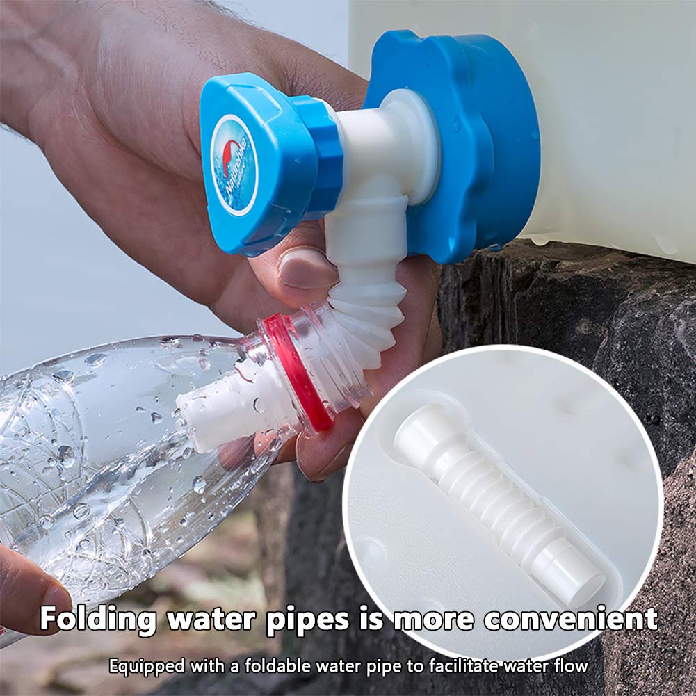 Wassereimer für den Außenbereich, Haushalts-Wasserspeicher-Eimer, PE-Eimer für reines Trinkwasser in Lebensmittelqualität mit Wasserhahn, fahrzeugmontierter Wasserspeicher aus Kunststoff, 10 l (