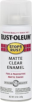 Rust-OleumStops Rust 285093-6PK Spray Paint, 6 Pack, Matte Clear, 6 Pack