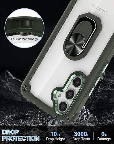 Miniatura 5 de Funio Funda invisible para Samsung Galaxy A54 5G con protector de pantalla, 1 unidad y protector de lente de cámara, 2 piezas de parte trasera dura