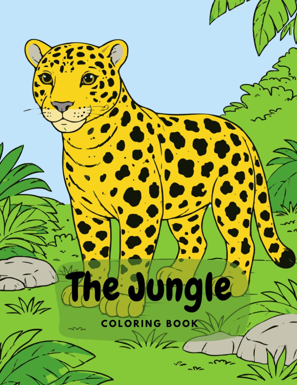 Jungle Adventure: Coloring Book for Children Ages 6 to 10: Jungle animals and tropical plants to stimulate creativity and imagination