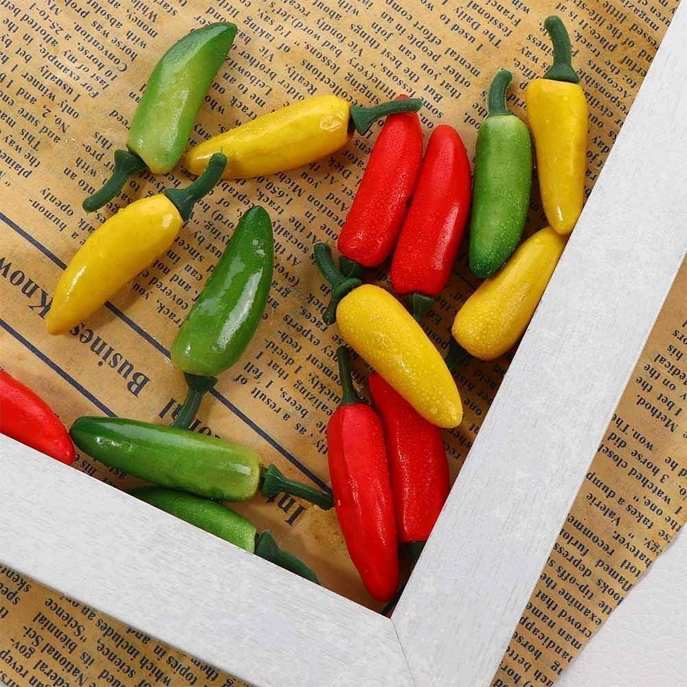 Fake Pepper, 10Pcs Green Pepper Simulation Lifelike Hot Chili for Home Kitchen Party Pub Decoration Cabinet Ornament - Image 4