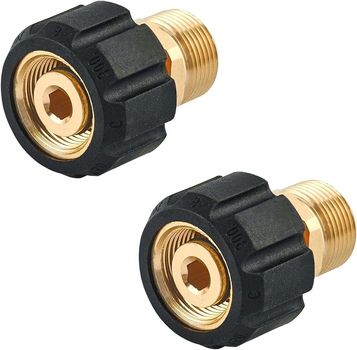 Raincovo Pressure Washer Hose Adapter, M22 15mm Female to