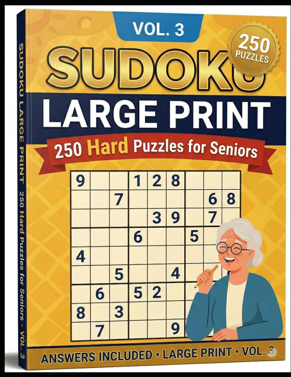 250 Hard Sudoku Puzzles for Seniors-Vol 3