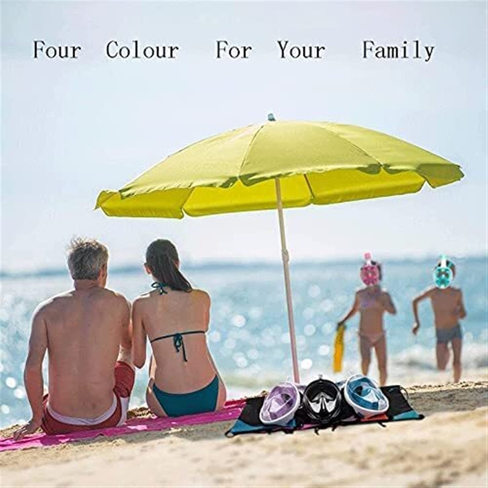Maschera da Snorkeling in Silicone Integrale, Adulti e Bambini ° Snorkel subacqueo Maschera da Sub a Bocca Piatta a Bocca Piatta (Verde M) (Verde L)