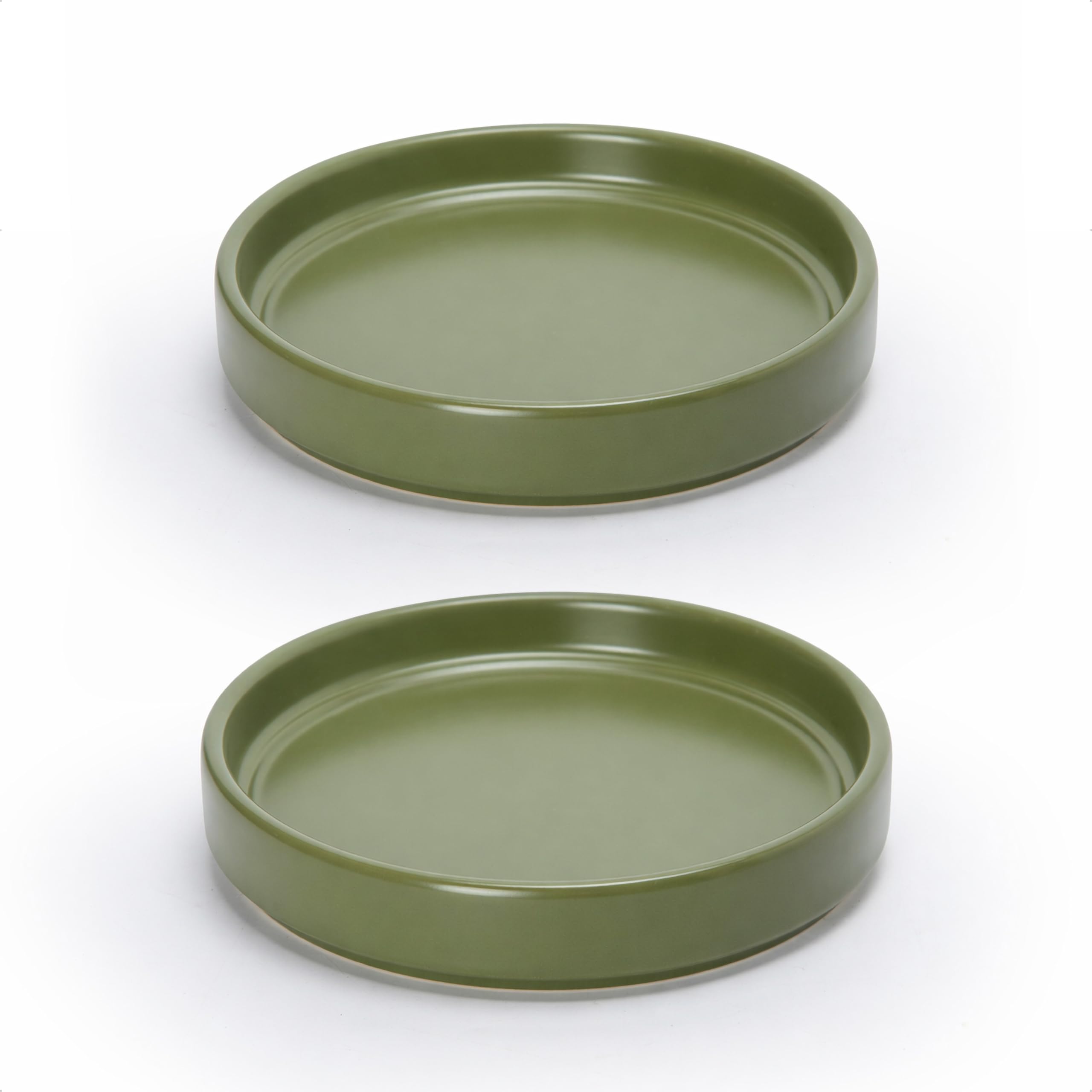 Black Ceramic Plant Saucer - Drainage Tray -28