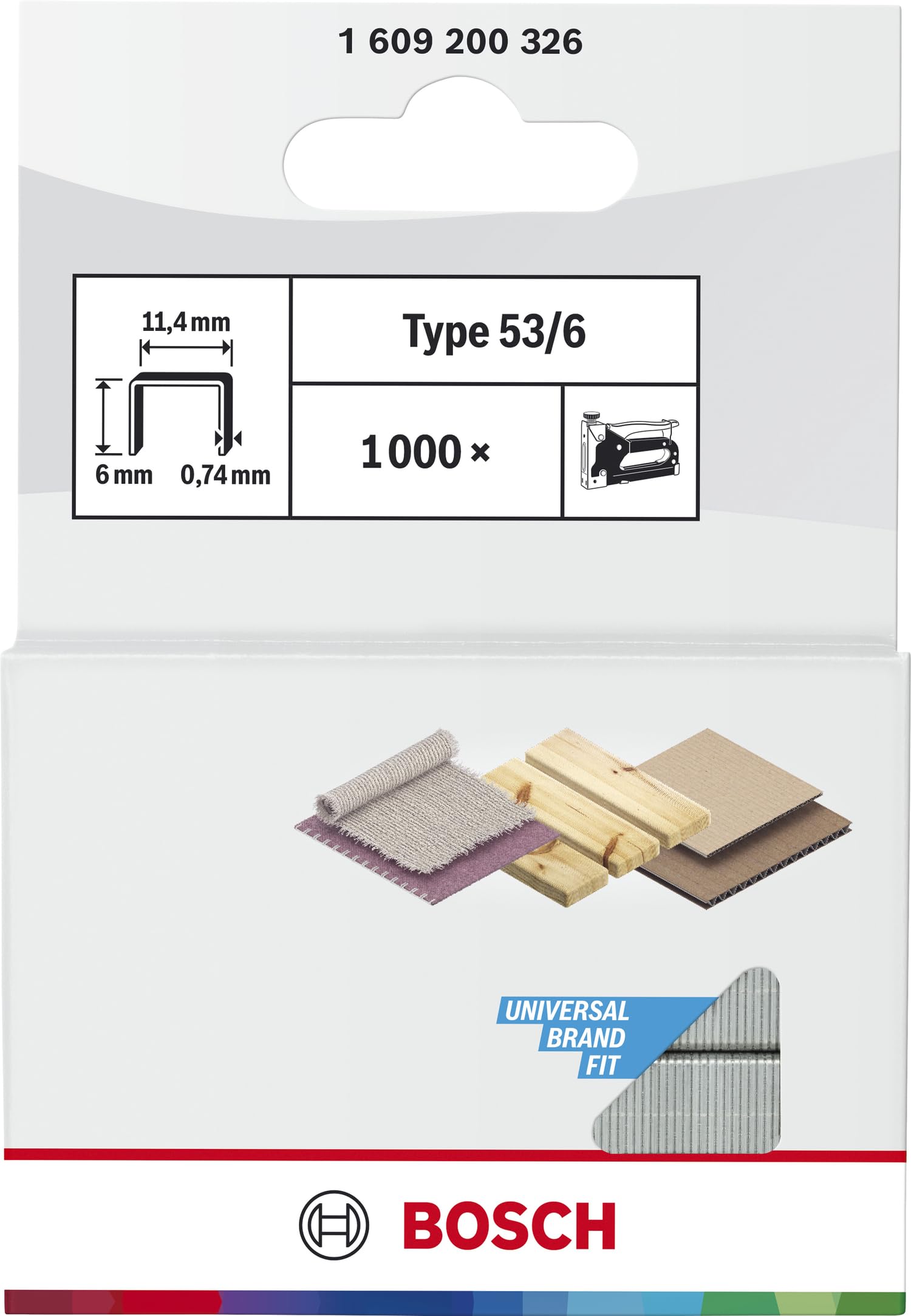 Bosch - Zımba Teli Tip 53 11, 4 * 0, 74 * 6 mm