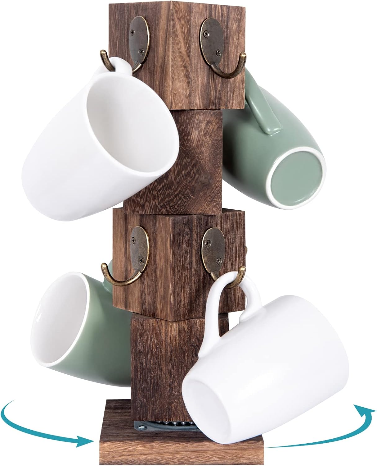 bluegift Rotated Coffee Mug Holder Tree with 360 Degree