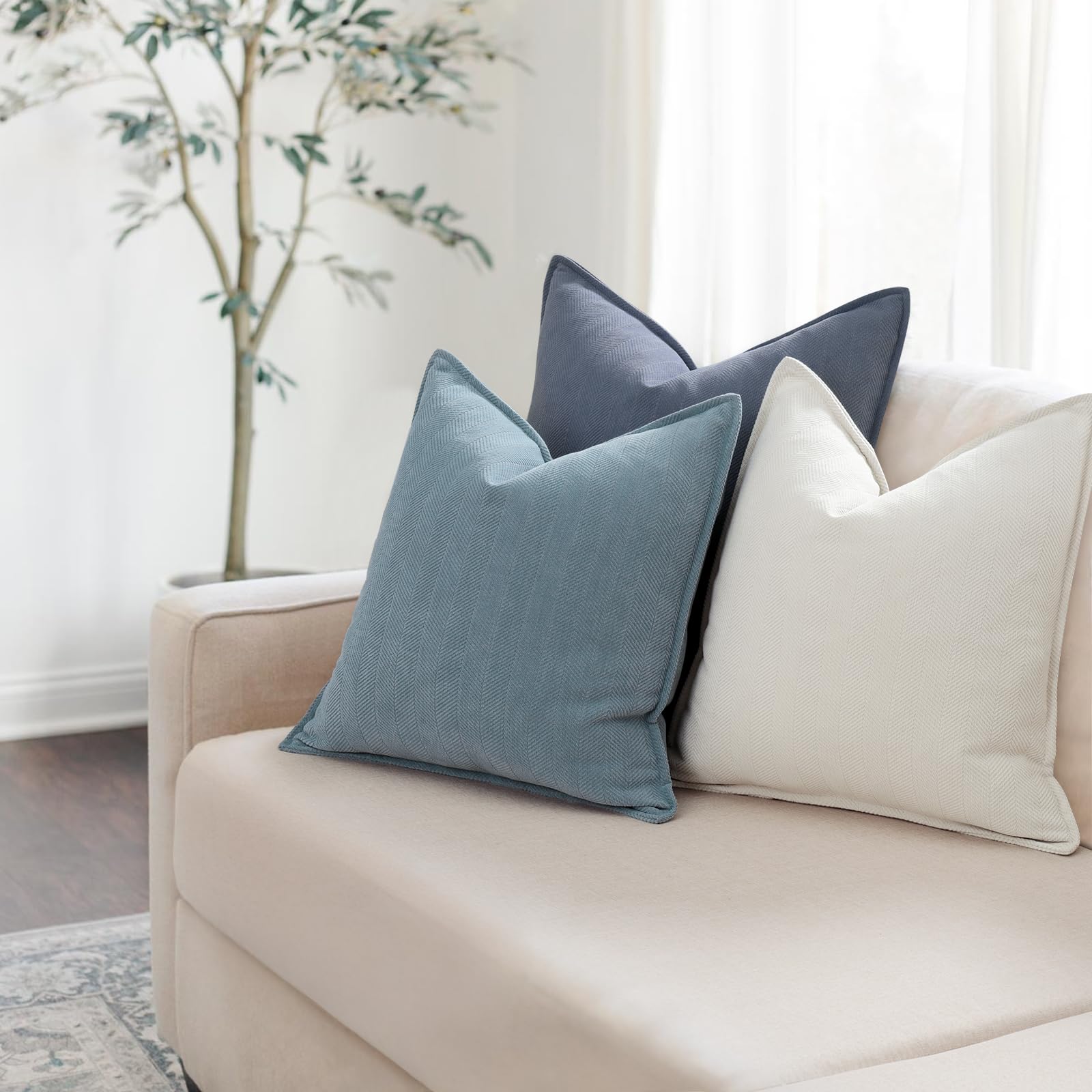 ZWJD Dusty Pink kussensloop 40x40 set van 2 chenille kussenslopen bankkussens kussenslopen met een elegant design, zachte en luxe decoratieve sierkussens voor de bank, bed en huisdecoratie