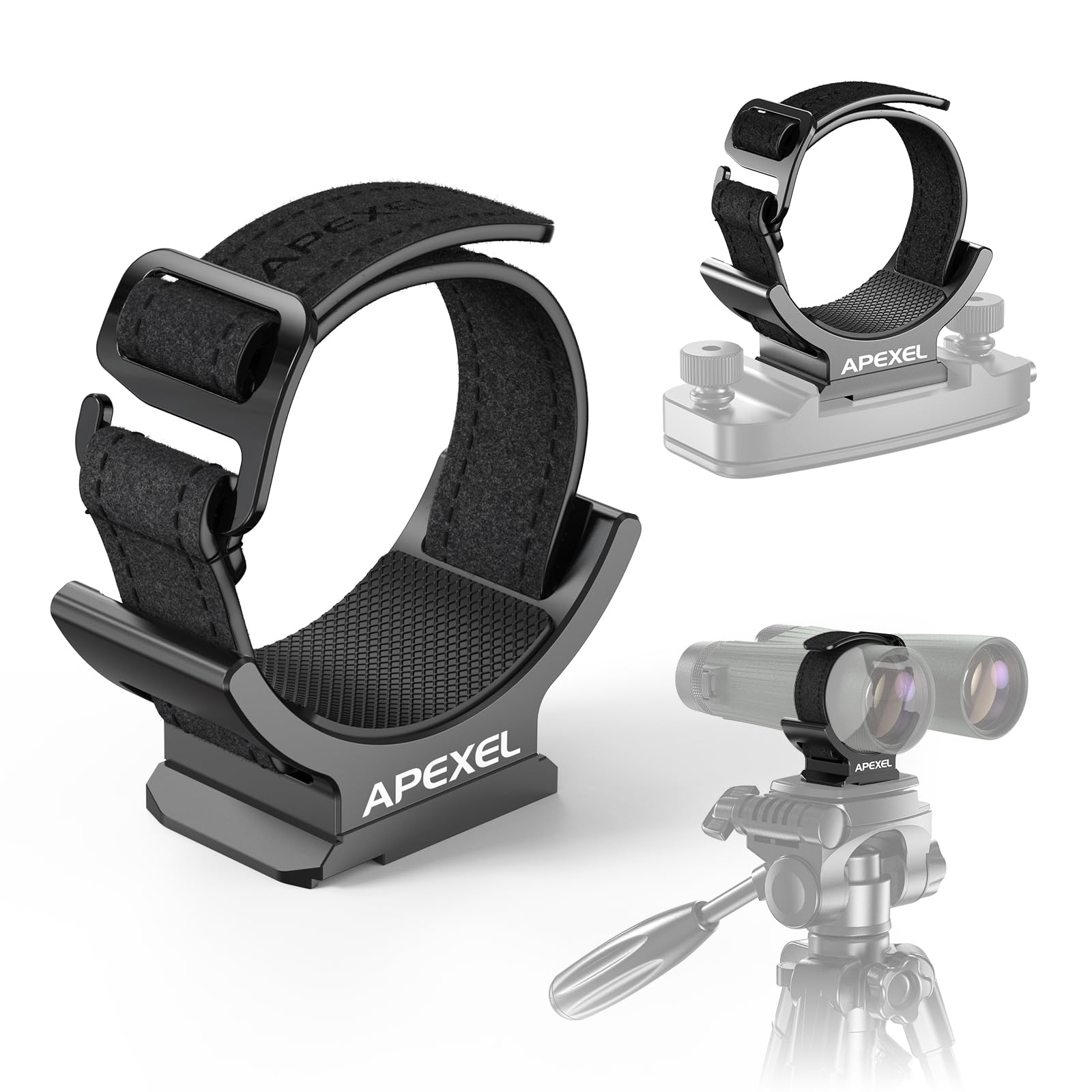 APEXEL Binoculars Strap with 38mm Quick Release Plate & 1/4" Threaded Interface for Tripod, Fit for Monocular or Binoculars up to 2.8" in Diameter,