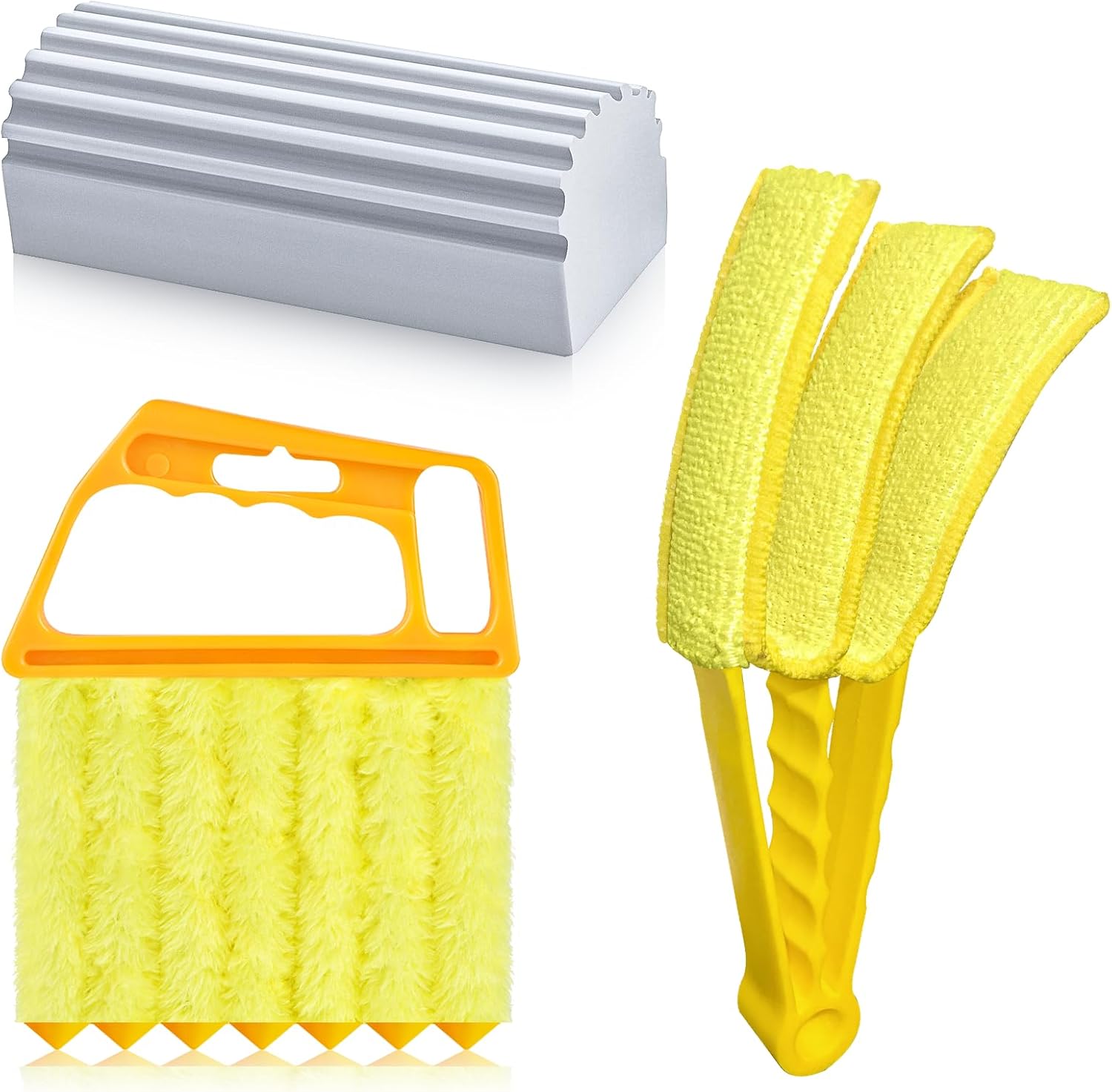 Lumkew Blind Cleaner Duster Tool Set, Damp Dusting Sponge