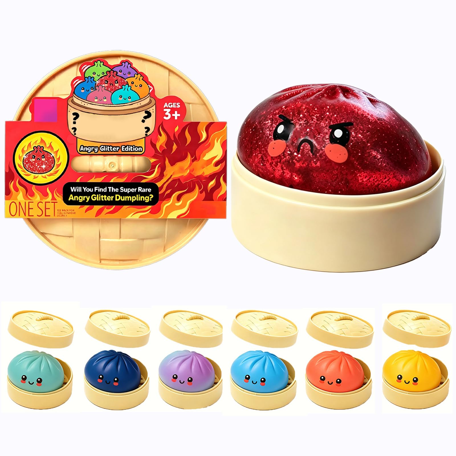 1PC Kawaii Bao Bun Squishy for Adults,Cute Stress Balls Sensory Fidget (E1)