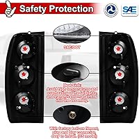 Vista 6 de Nixon Offroad Luces traseras para Nissan Frontier 1998 1999 2000 2001 2002 2003 2004, luces traseras halógenas de repuesto para automóvil, 1 par