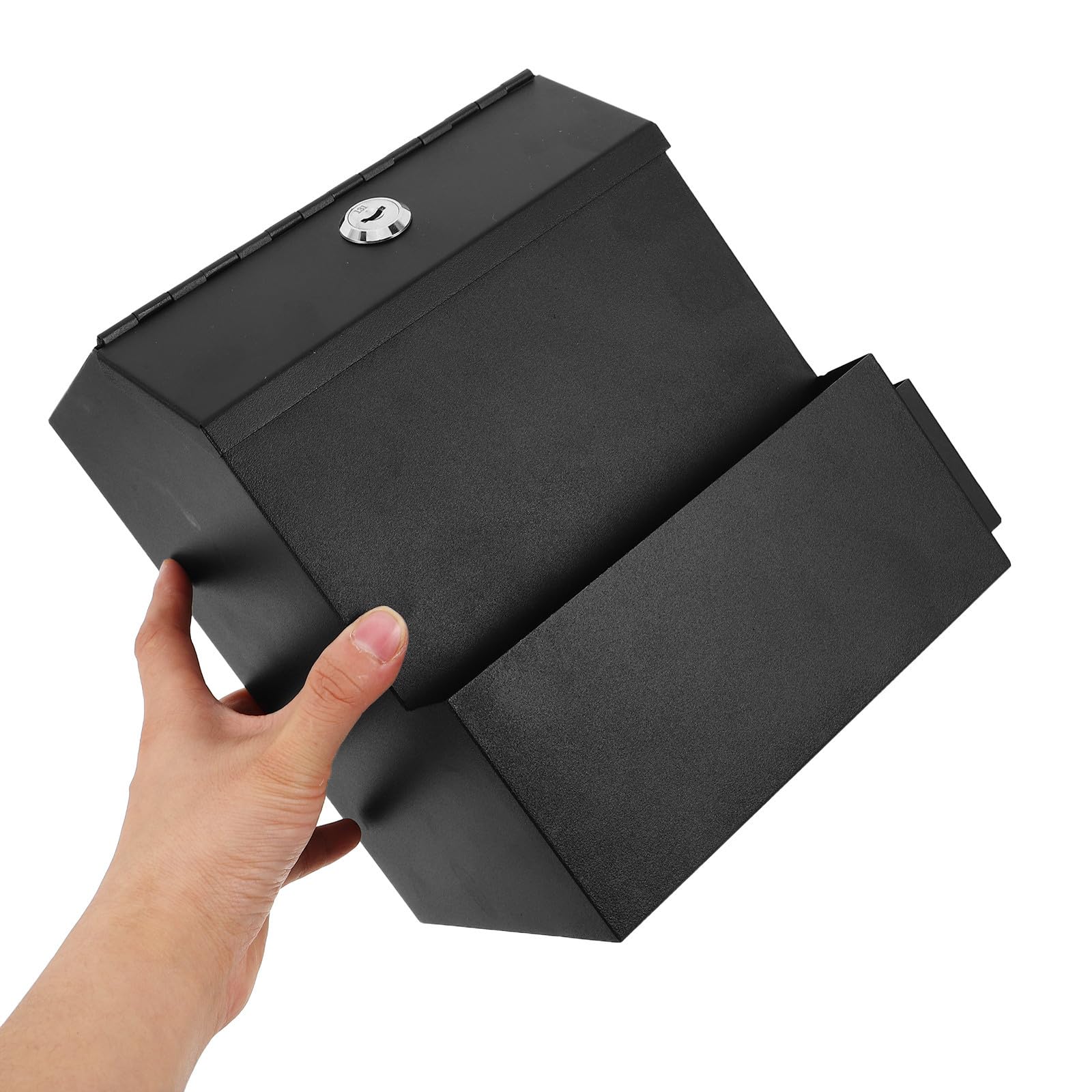 Urne de Dépôt de Bulletins de Vote Verrouillée en Plastique Noir
