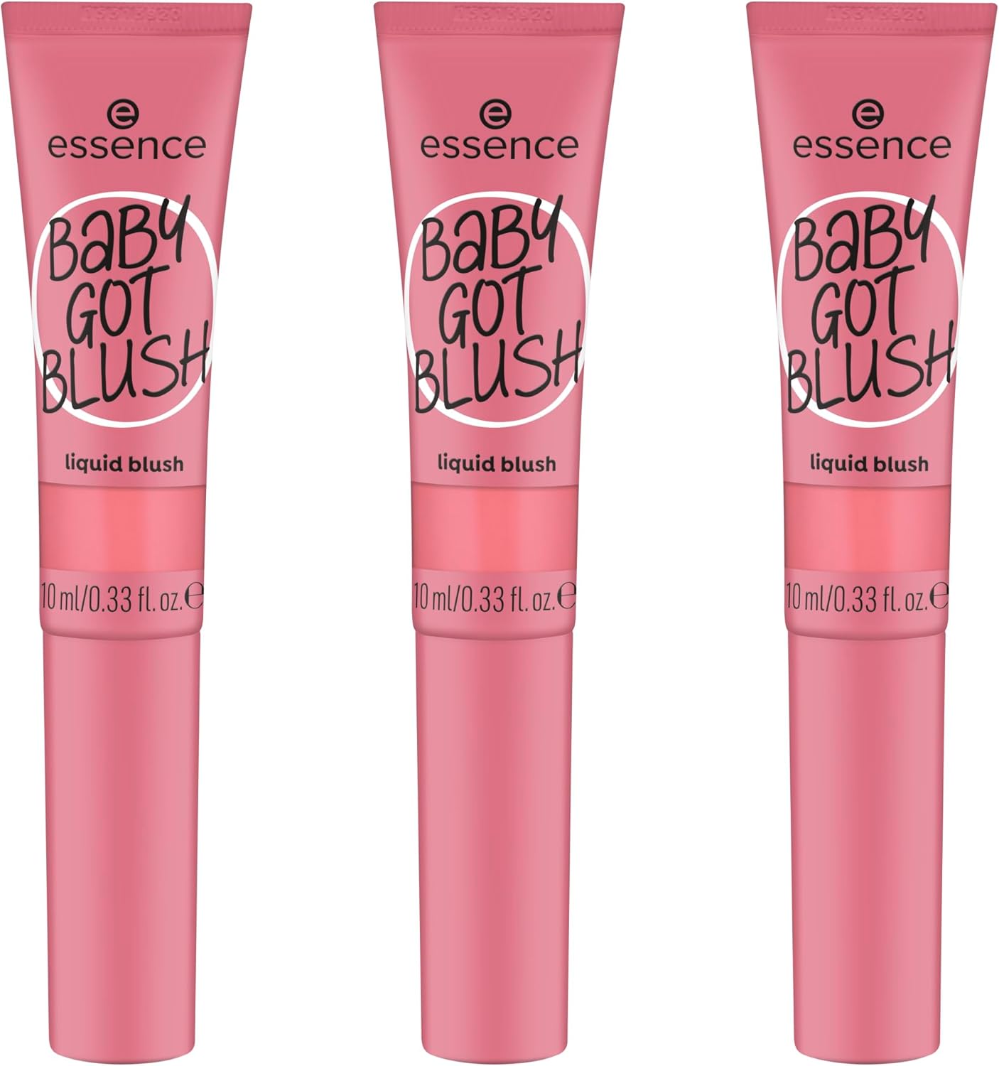 essence Baby GOT BLUSH liquid blush, rouge, nr. 30, nude, expresresultaat, sneldrogend, natuurlijk, veganistisch, olievrij, zonder parabenen, zonder microplasticdeeltjes, verpakking van 3 (3 x 10 ml)
