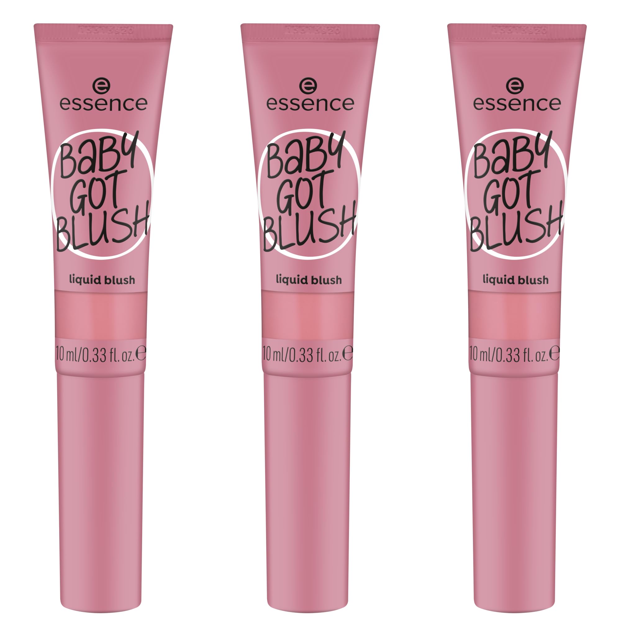 essence Baby Got Blush Liquid Blush, No. 30, Nude, Express Result, Quick-Drying, Natural, Vegan, Oil-Free, Paraben-Free, No Microplastic Particles, Pack of 3 (3 x 10 ml)