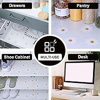 Vista 32 de INNOLITES Kitchen Cabinet Shelf Liner Non-Adhesive Refrigerator & Drawer Liner Waterproof, Oil-Proof EVA with Floral Pattern Easy to Cut &