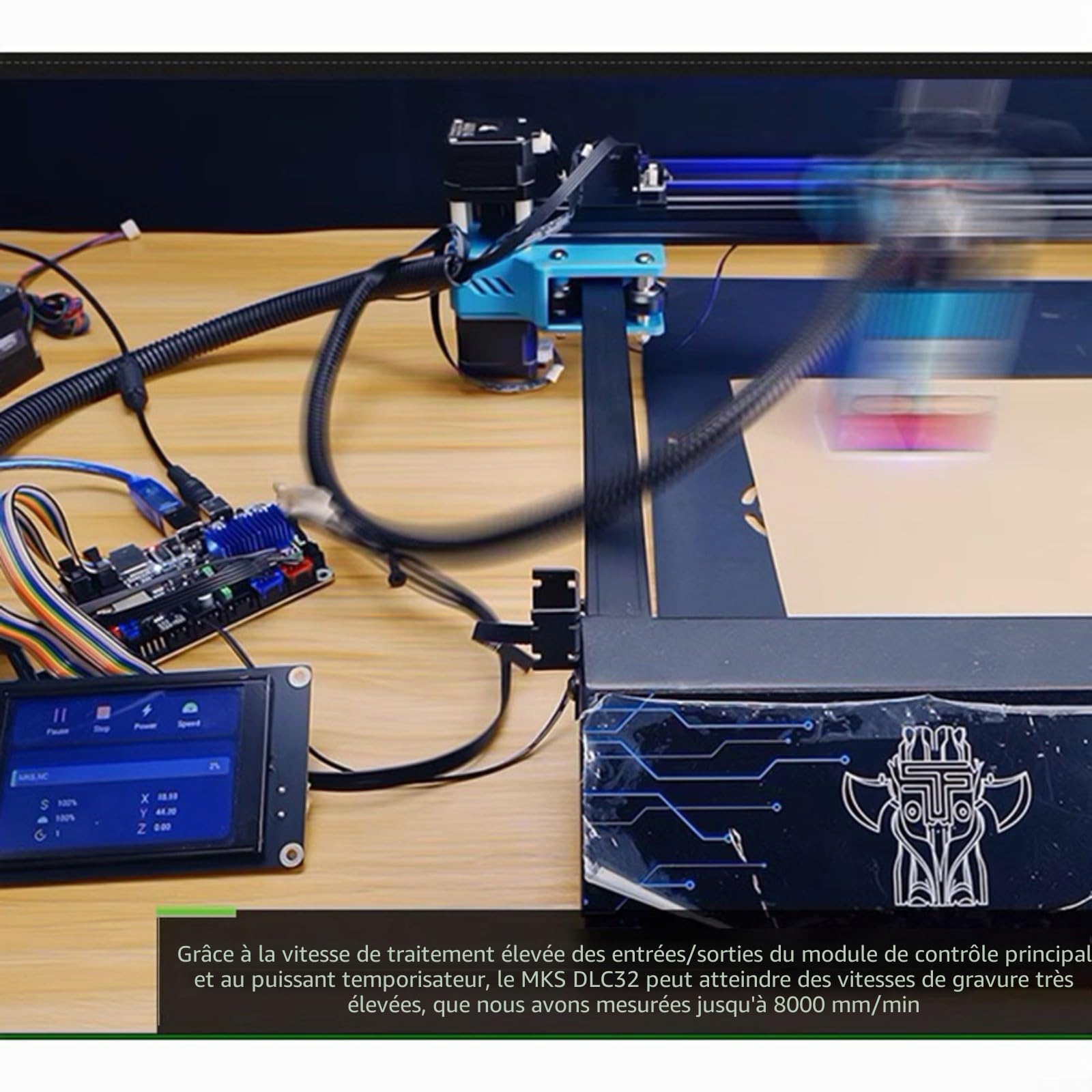 MKS-DLC32 V2.1 Carte mère 32 bits contrôleur hors ligne WiFi TFT écran tactile pour machine de gravure laser