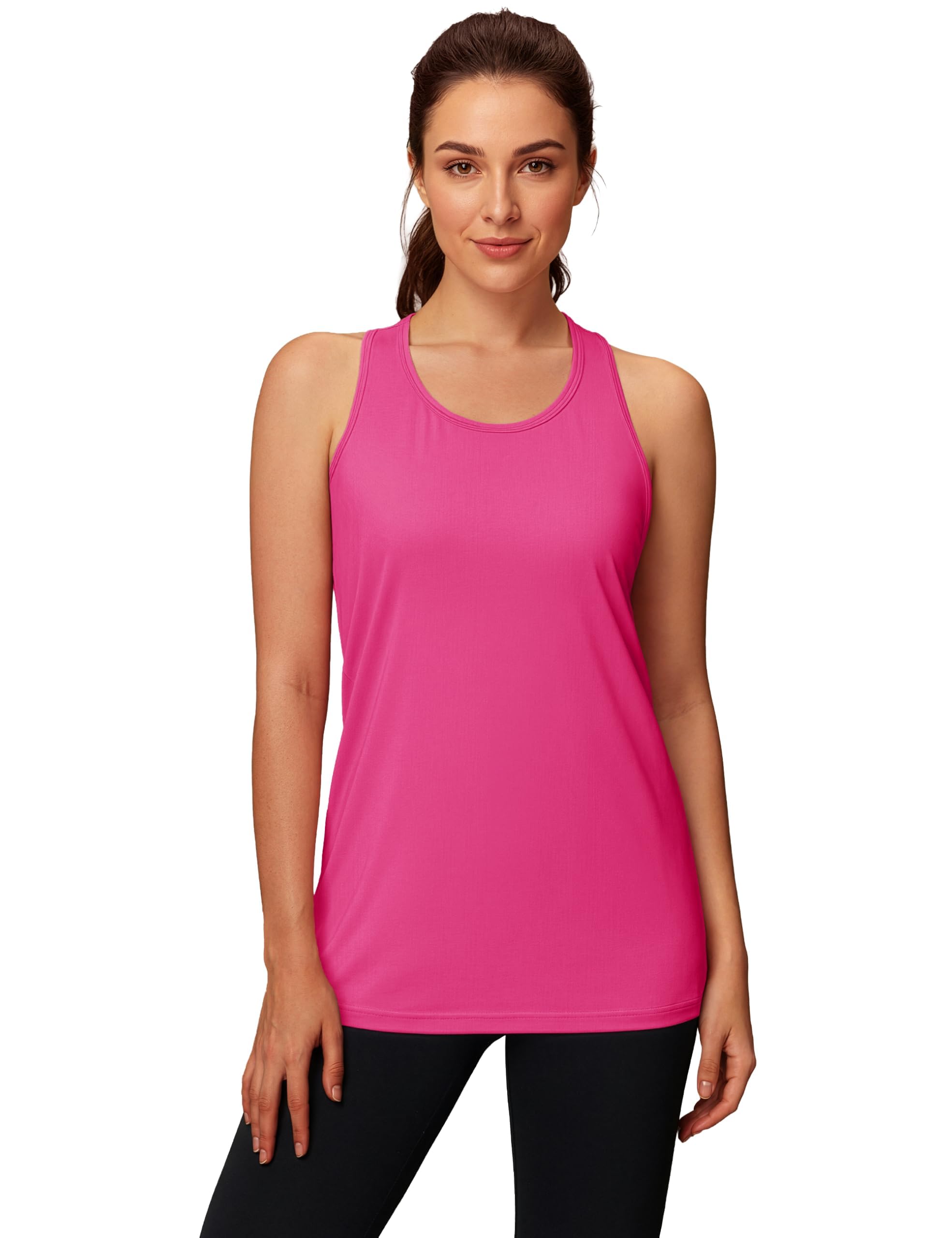 MAGCOMSEN Camiseta de tirantes para mujer, ligera, sin mangas, de secado rápido, deportiva, para correr, fitness, verano, para exteriores