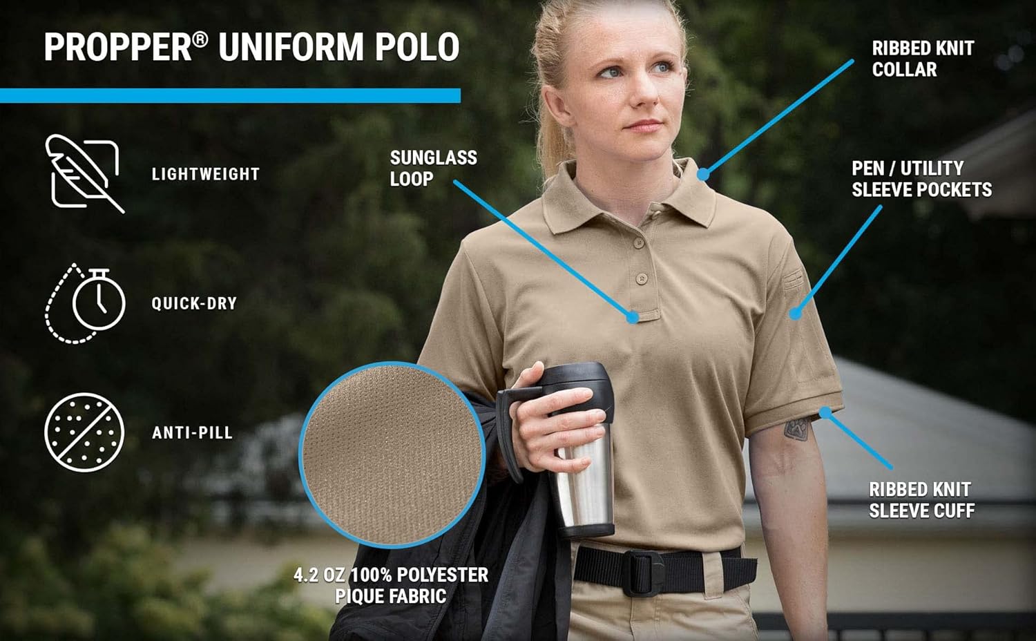 PROPPER f5383 Women 's Uniform Polo &ndash; Short Sleeve US サイズ: XL