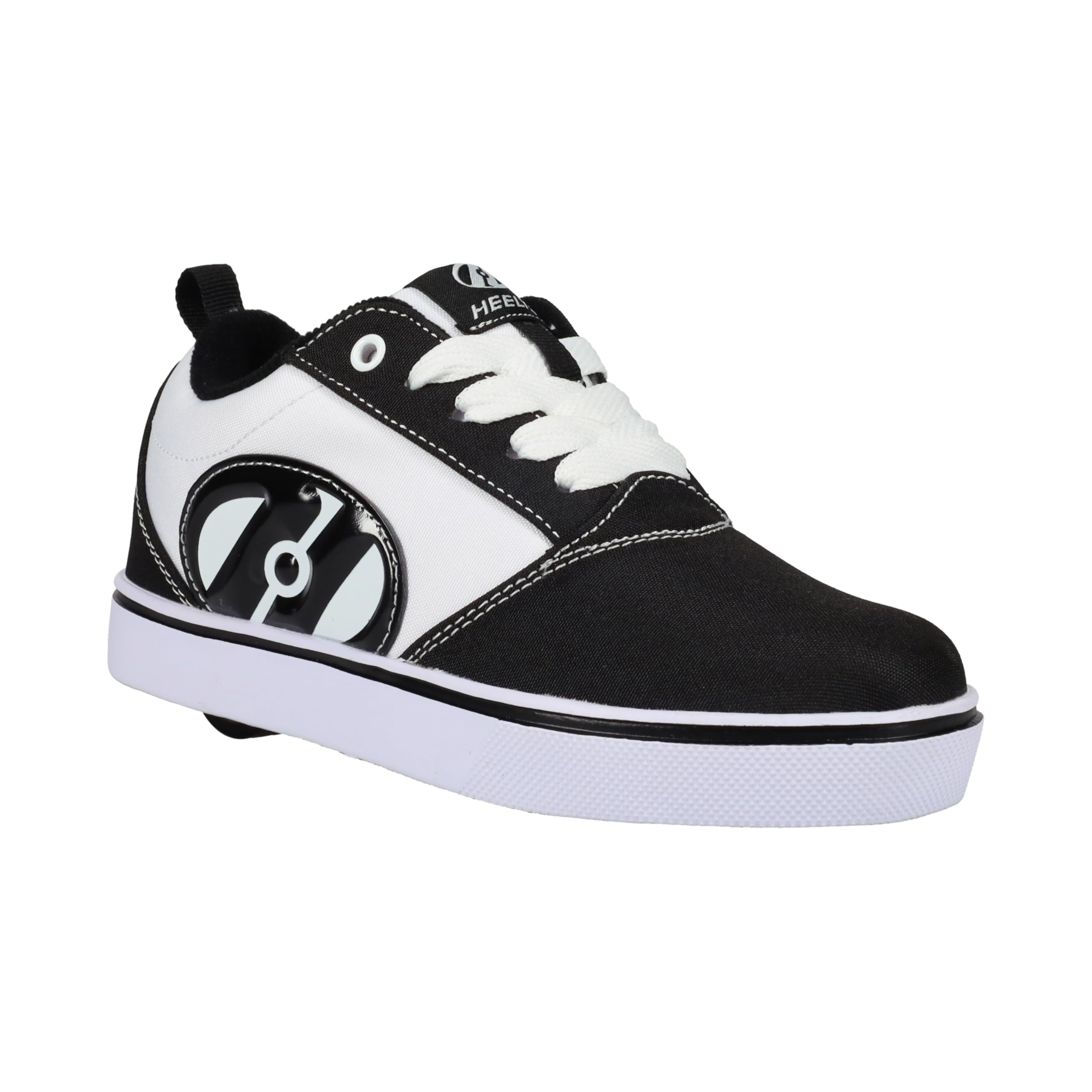 HEELYS Ballet, Clogs Wheeled Heel Shoe, Black/White, 7 US Unisex Big Kid