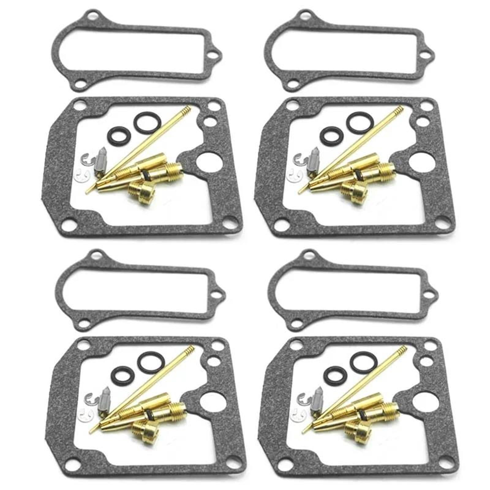 Réparation carburateur Lot De 4 Kits De Réparation De Carburateur De Moto avec Joint De Gicleur pour Kawasaki KZ900A 1977 1976 KZ900B KZ 900 900B LTD(4 Repair Kits)
