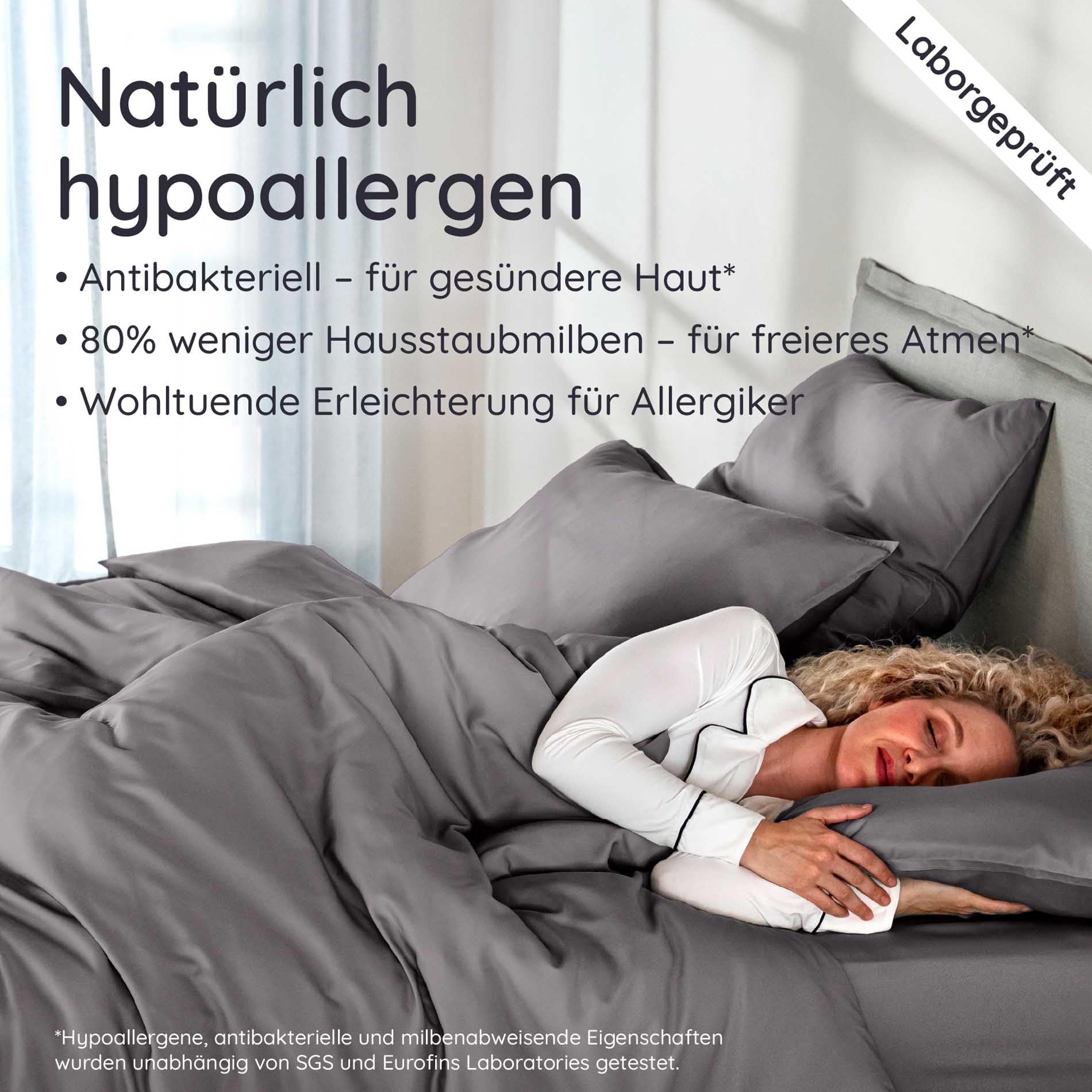 Bambaw Deckenbezug Bambus 240x260 cm, 100% Bambus Viskose Bettwsche,  Allergiker Deckenbezug, weiche, nachhaltige und hautfreundliche Bettwsche  khlend Sommer (Dunkelgrau) : Amazon.de: Kche, Haushalt & Wohnen