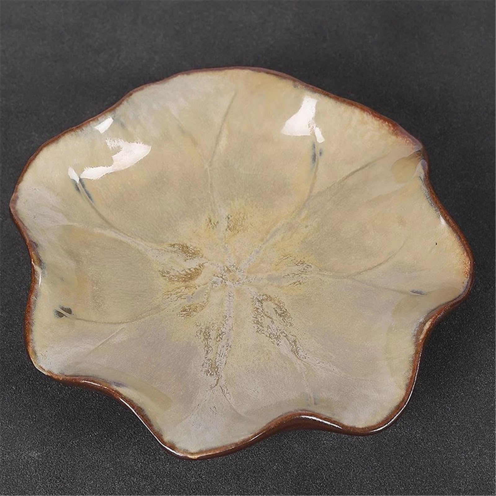 Sottovasi per Fiori Piattino da Fiori Tavolo in Ceramica con Vassoio for vasi Vaso
