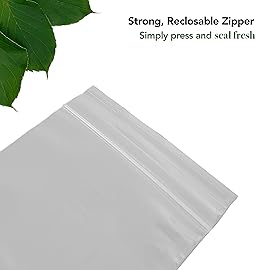 Seal Fresh 3 x 5 Inch Resealable Plastic Bags 1000 Pack - Clear Reclosable Zipper Seal Bags for Jewelry, Beads, Small Parts, Crafts, Party Favors
