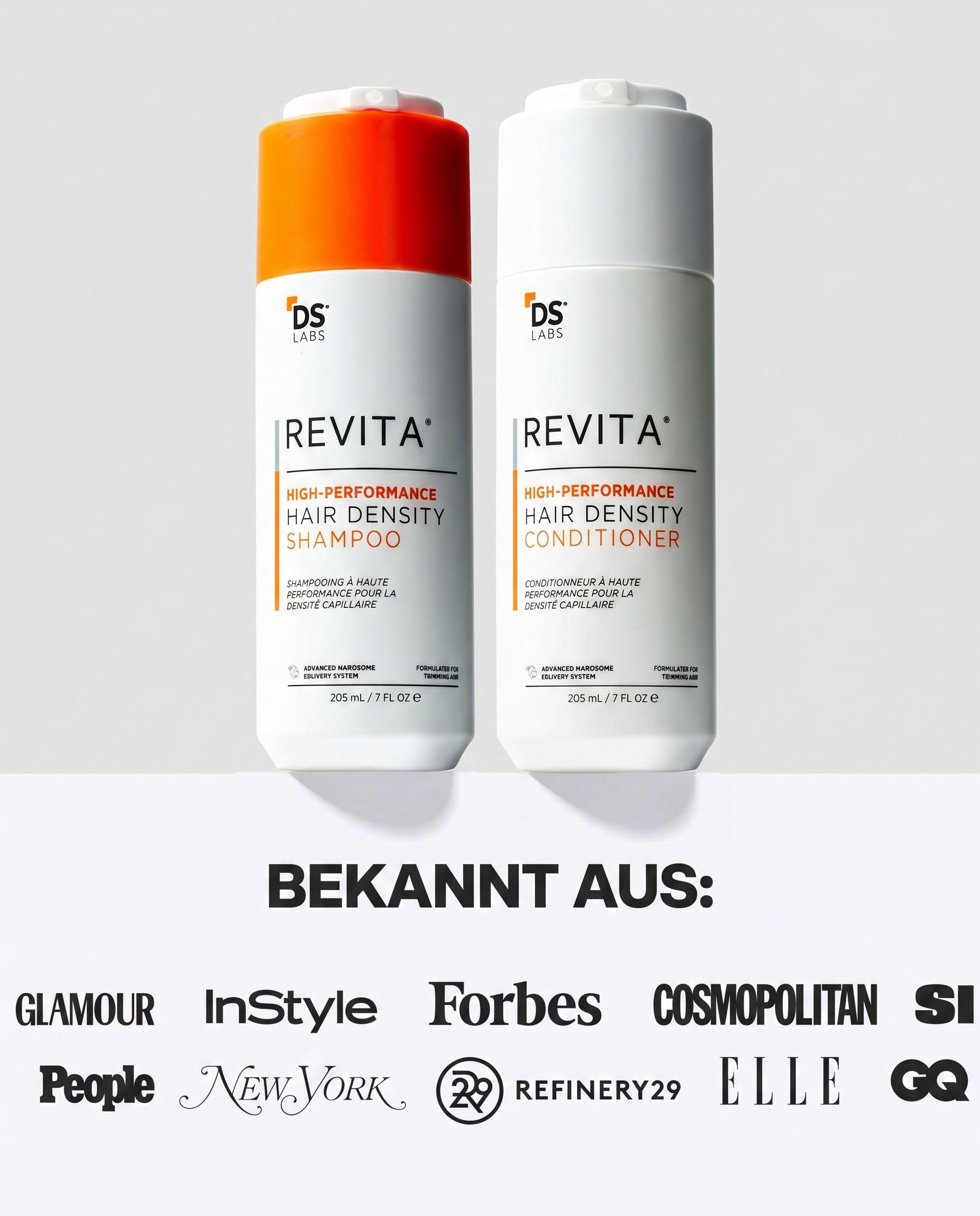 Revita Shampoo – Erfrischende Kopfhautreinigung für sichtbar volleres, volumisiertes Haar, leichte Feuchtigkeitspflege, ohne Sulfate & Silikone, farbschonend, 205 ml