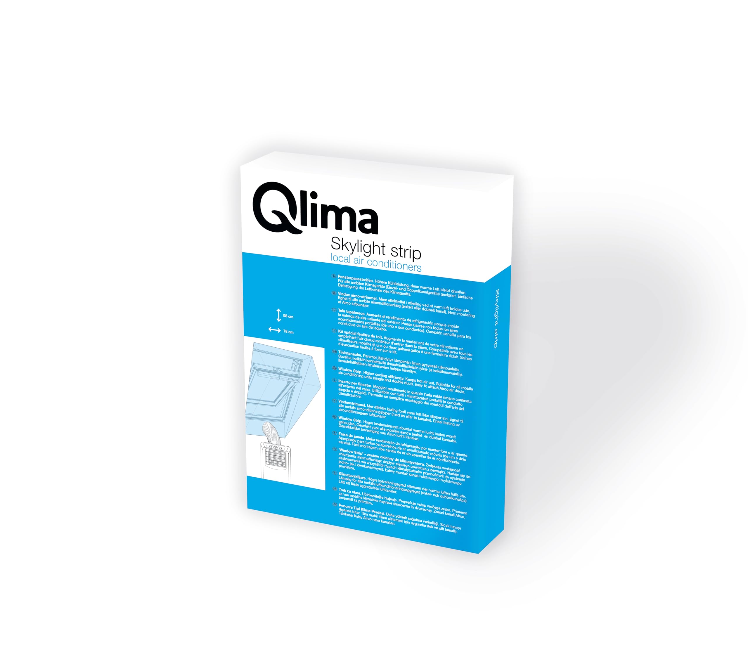 Qlima Raammontageset dakraam WKR 01 Grijs Voor Qlima mobiele airco's