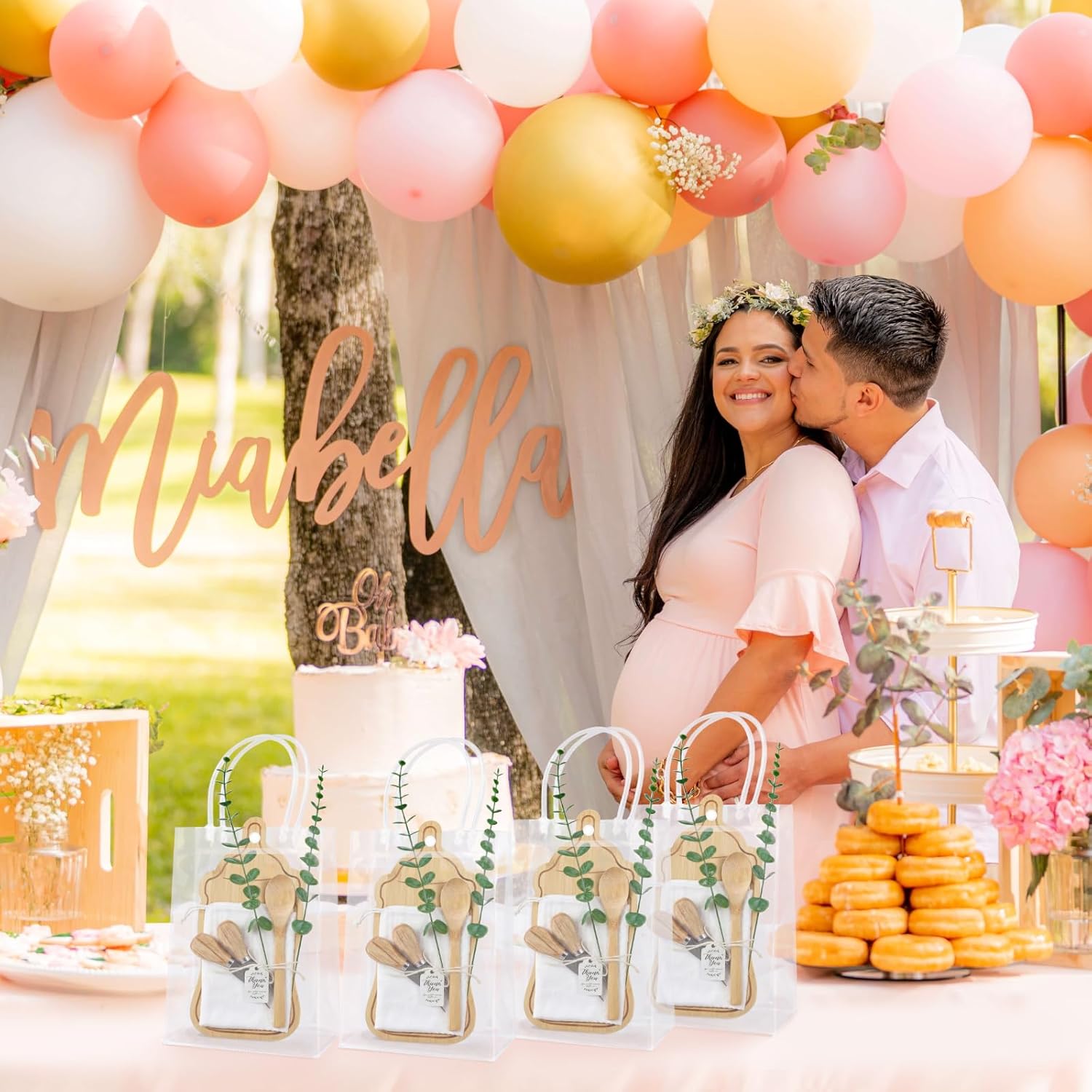 6 Sets Baby Shower Prizes for Winners 55pcs Baby Shower Game Prizes for Guests Bamboo Cheese Board Spoon Fork Butter Spreaders Towel for Wedding Bridal Shower Prizes Gifts