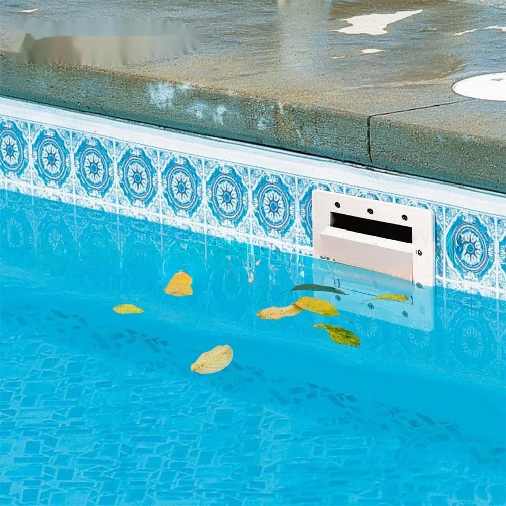 Kit skimmer per piscine fuori terra, SP1091LX per ricambio con frontalino Weir Basket, apertura da 15,2 cm, set in plastica bianca