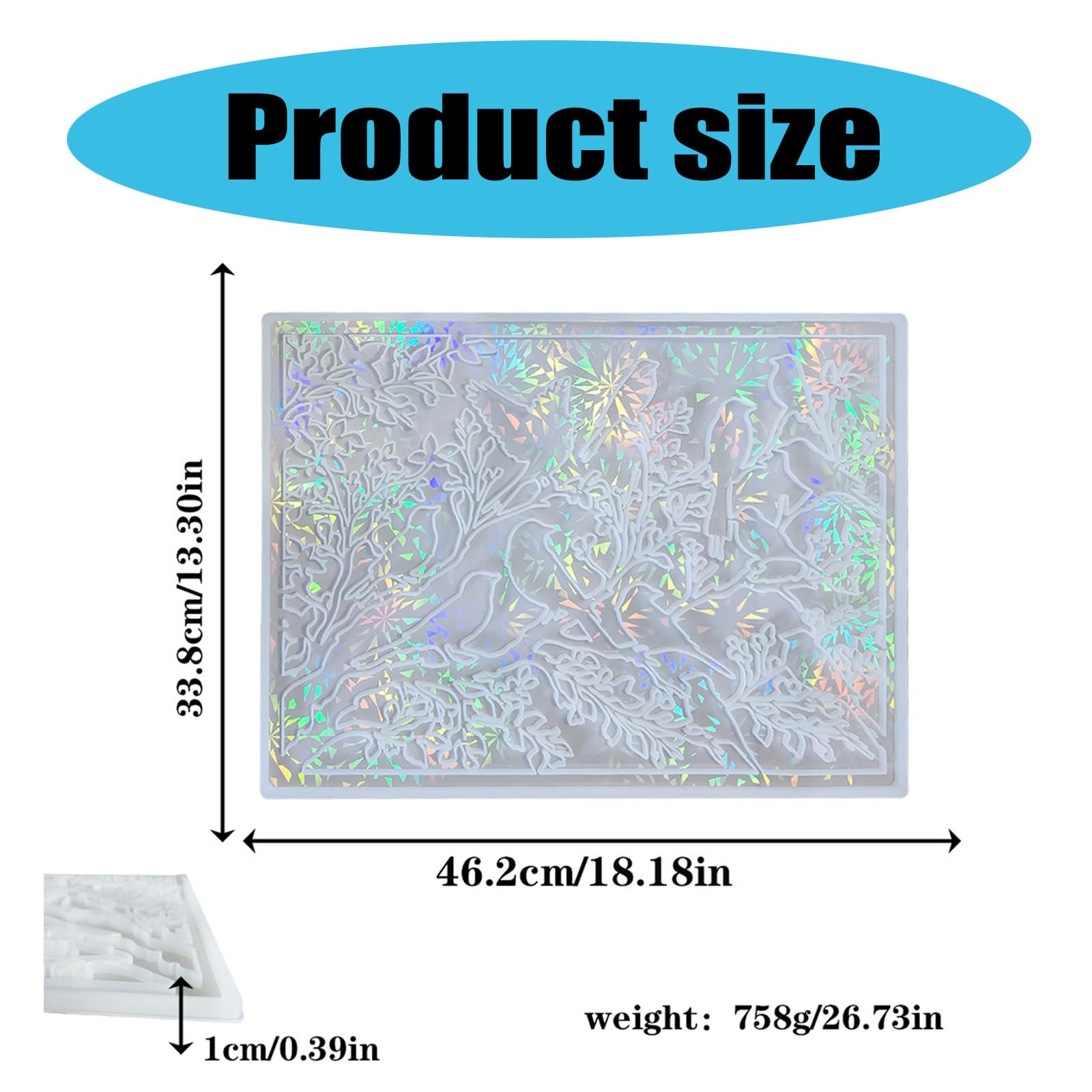 Prácticos moldes de silicona para manualidades de pared, moldes de silicona para decoración de pared de resina