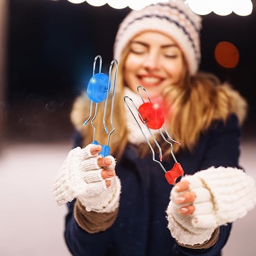 Vista 31 de Sumind 6 piezas de ruedas giratorias magnéticas retro, juguete de Navidad iluminado, rieles giroscópicos, Twirler, clásico, vintage, truco, Yoyo