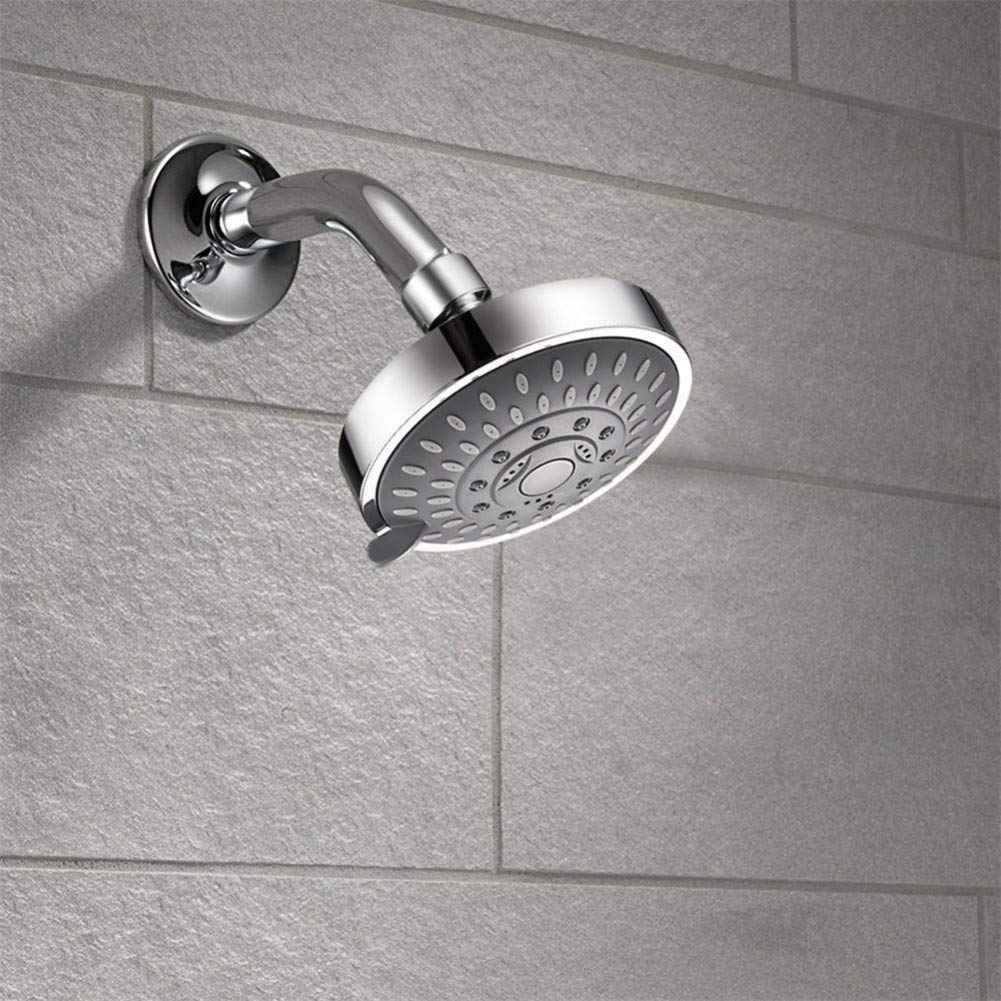 alcachofa de Ducha Cabezal de Ducha de Mano de Alta presión, 4 Pulgadas, 5 ajustes, Cabezal de Ducha Ajustable, rociador Superior, Grifo de baño