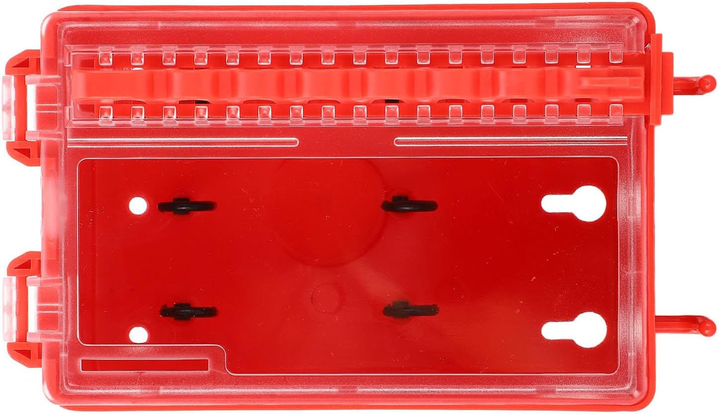 Lockout Tagout Box Kit 8 Hole Key Station Lockout Tagout Lock Box with Transparent Panel Clear Lock Boxes with Transparent Panel Kits