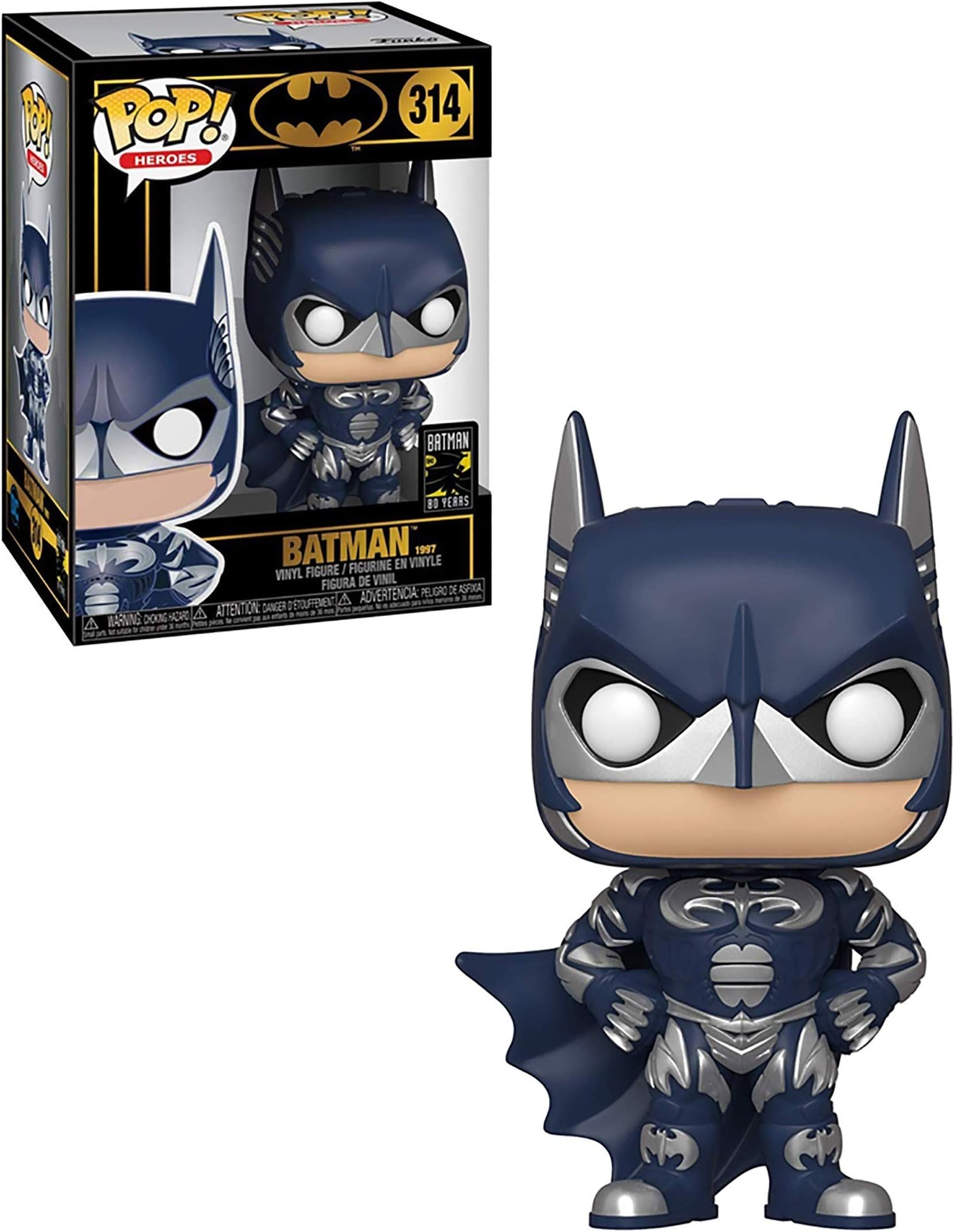 Funko POP! Heroes 80th-Batman - (1997) - DC Comics - Collectable Vinyl Figure - Gift Idea - Official Merchandise - Toys for Kids & Adults - Comic Books Fans - Model Figure for Collectors and Display
