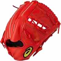 赤色 投手用 大谷モデル軟式グローブ レザー製 野球 一般軟式グローブ 投手 プロフェッショナルスタイル大谷