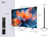 TCL 85T8C 85" QLED 4K HDR Ultra HD TV, Smart TV Powered by Google TV (Dolby Vision & Atmos, 144Hz Motion Clarity Pro, FreeSync, Onkyo 2.1 Sound, Voice Control) - 2