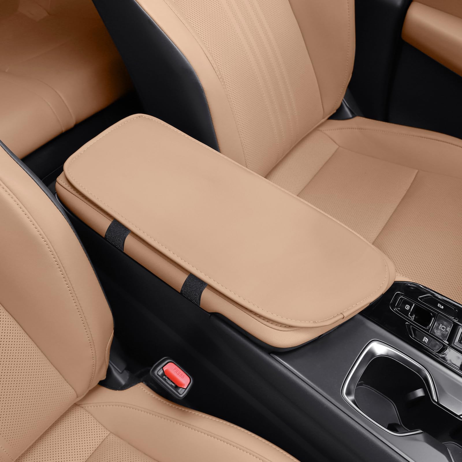 Dragon Art Armrest Cover for Lexus NX 2022+ Armrest Cushion PU Leather Center Console Protector Lexus NX Interior Accessories Glove Box Cover Compatible with 2022 2023 2024 Lexus NX250 NX350 NX450