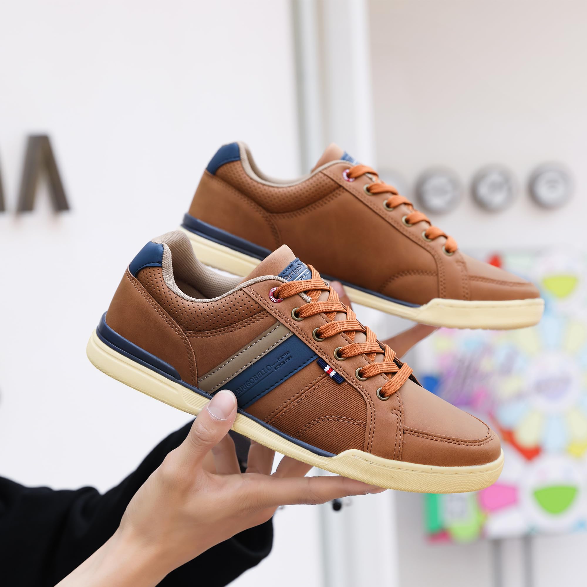 AX BOXING Zapatillas Casual Hombre Moda Zapatos Deportivas Transpirable Running Sneakers Tamaño 41-46 EU